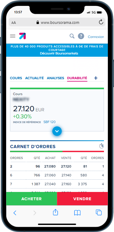 Boursorama Info Presse Boursorama Donne Acc S La Notation Des